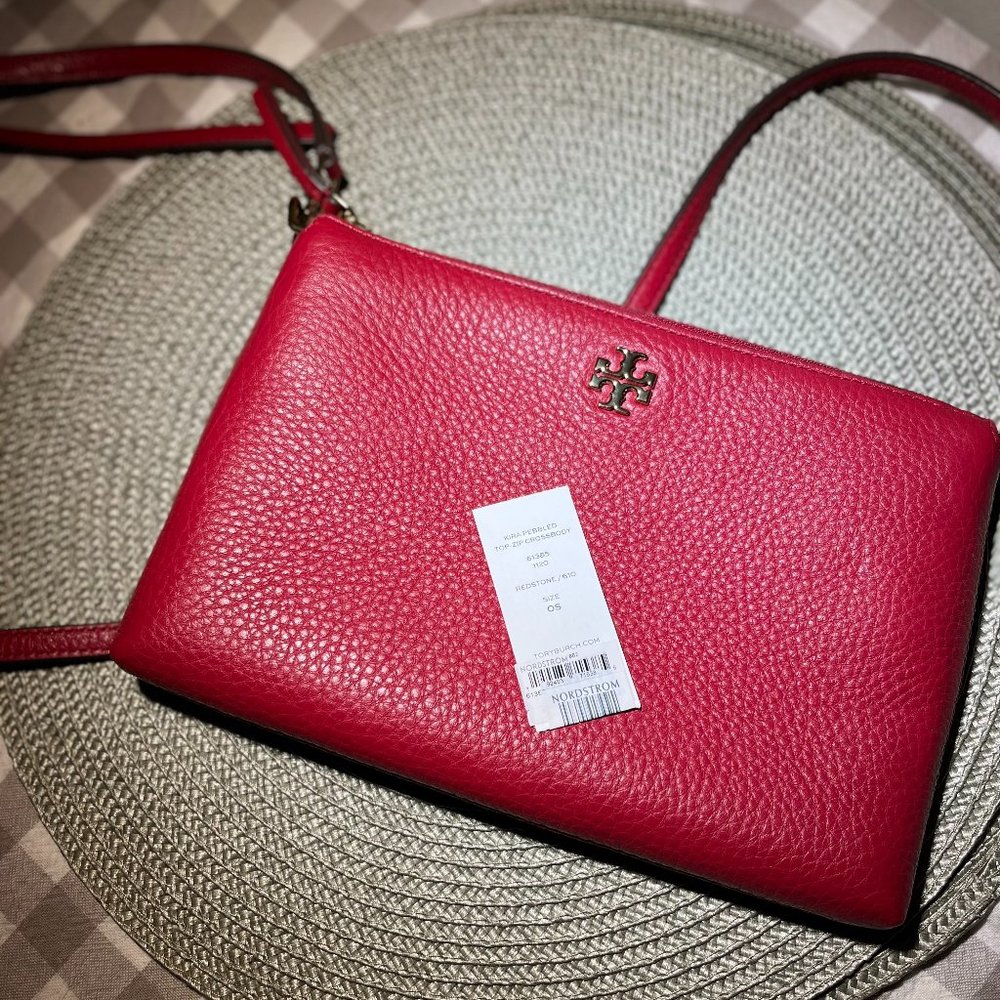 Tory Burch Pebbled Top-zip Crossbody
